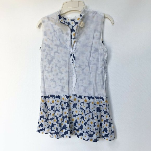 Vintage Montgomery Ward Girls Drop Waist Dress Approx Size     Flowers - Picture 9 of 11